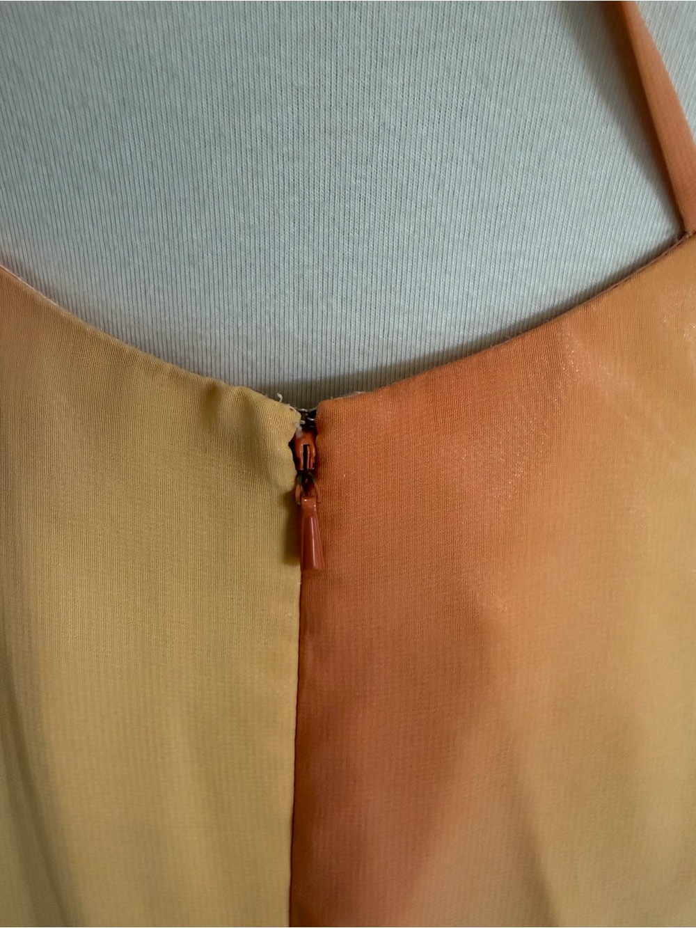 Sunset Ombre Maxi Slip Dress in Orange Size 8 - Picture 10 of 12